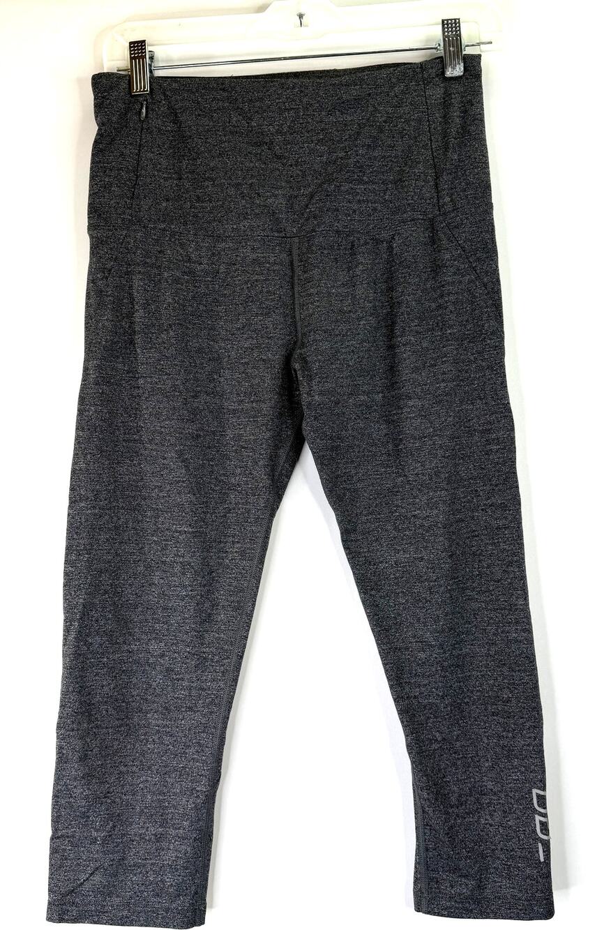 Lorna Jane Uniquely Grey Crop Athletic Leggings Size Medium